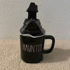 Rae Dunn Brand New Black Haunted Mug